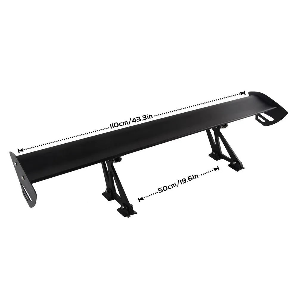 

MOSATP Universal Rear Wing Gt Wing Golf 7 Aluminum Lightweight Real Car Spoiler Drill Hole Type Trunk Spoiler For Hatchback