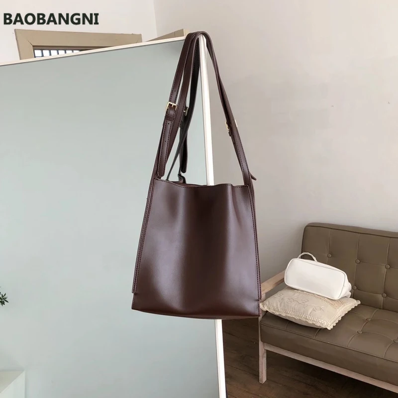 

Winter New Casual Women Bags Korean Style Small Ladies Shoulder Bag PU Leather Female Handbags Solid Color Whole Sale