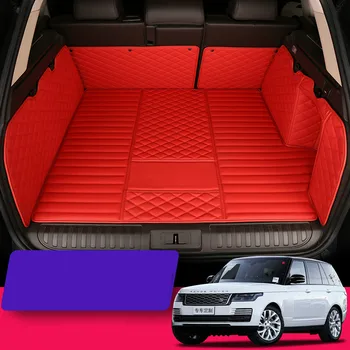 

Waterproof Boot Carpets Cargo Rugs Full Set Car Trunk Mats for Land Rover Velar Dicovery 4 Evoque Freelander 2 Range Rover Sport