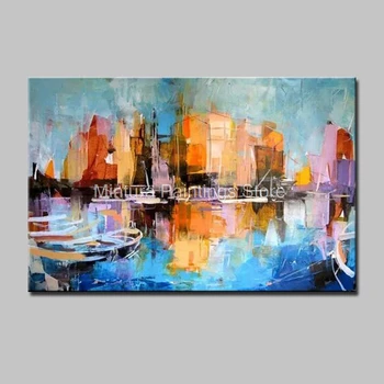 

Mintura Oil Paintings Hand-Painted Canvas Oil Painting Modern Art Abstract Painting Wall Picture For Living Room Home Decoration