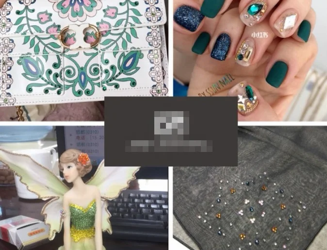 ZM 091 DIY дрель для ногтей/одежды/полностью светло-зеленые стразы, 144 шт в мешок