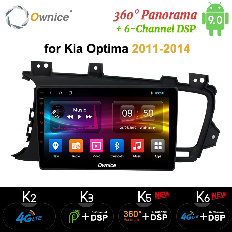  Ownice Octa Core Android 9.0 K3 K5 K6 Car DVD Player for Kia K5 Optima 2011 - 2015 4G DSP GPS Radio