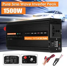 1500 Вт Чистая Синусоидальная волна инвертор DC12V/24 В/48 В к ac220в 50 Гц усилитель конвертера мощности для автомобиля Инвертор бытовой DIY