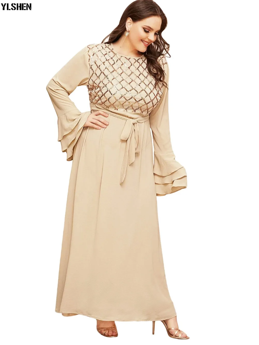 L-5XL Africa Dress African Dresses For Women Clothes Plus Size Dashiki Flare Sleeve Long Muslim Daily Dress Evening Party Dress 10