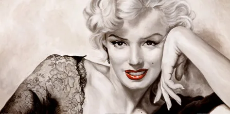 

Hand-painted Marilyn Monroe Wall Dйcor Painting Monroe Wall Art for Living Room Bedroom Office Home decoration