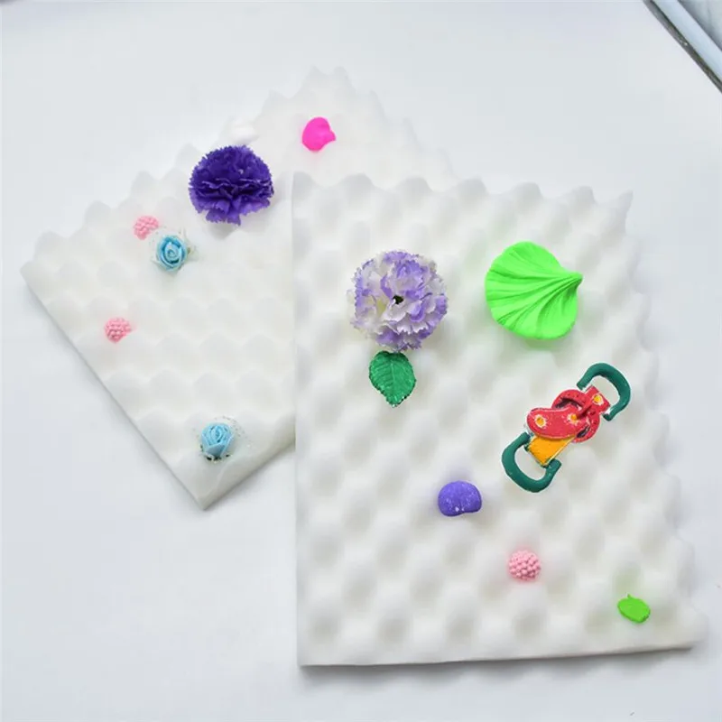 Fondant Sponge Pad - Rectangular Baking Mat With 5 Holes For Cake Flower Drying, Sugarcraft Decorating