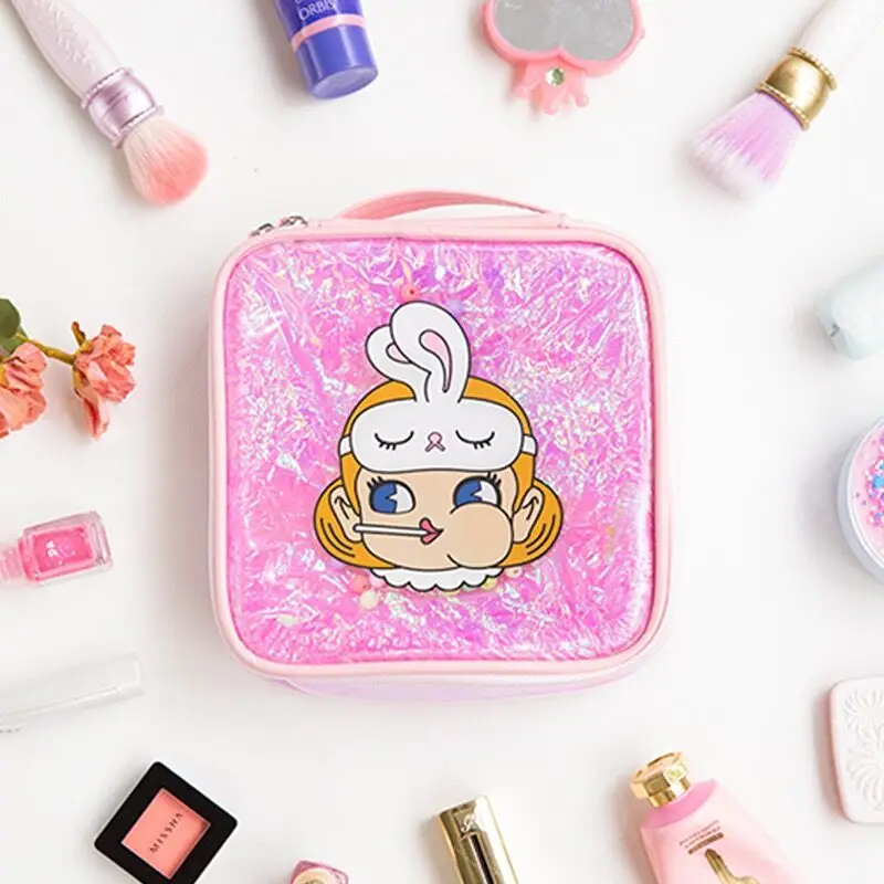 Bentoy косметички Milkjoy кролик Русалка мультфильм милые девушки макияж сумка бусины