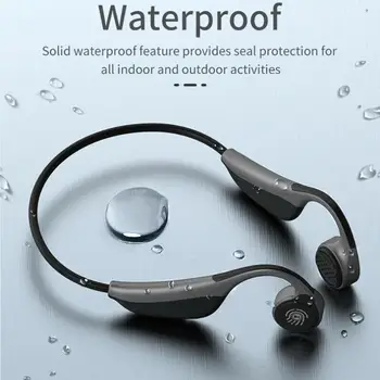 

Bone Conduction Bluetooth 5.0 Headset V9 Sports Fitness Wireless Headset with Microphone Touch Stereo Headset Long Standby