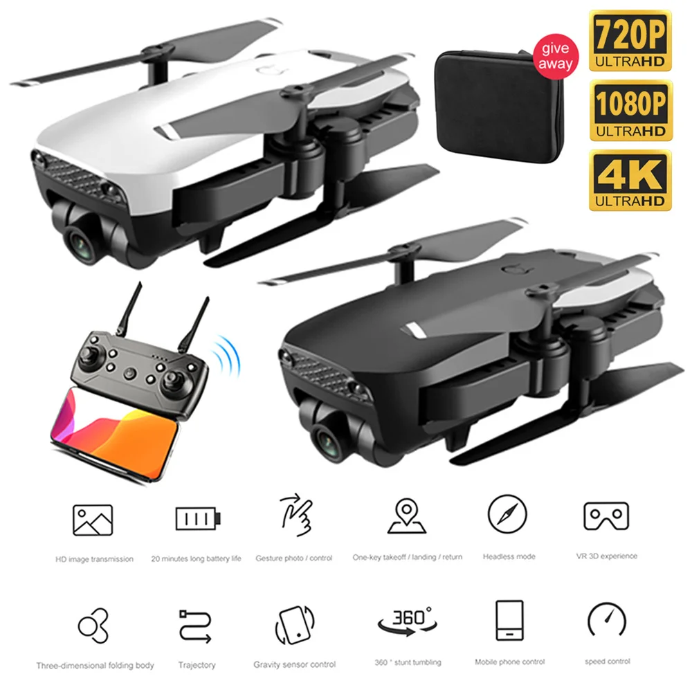 Мини Дрон X12 X12S Wi Fi FPV с двойной камерой 1080 МП/P/4K|Радиоуправляемые вертолеты| |