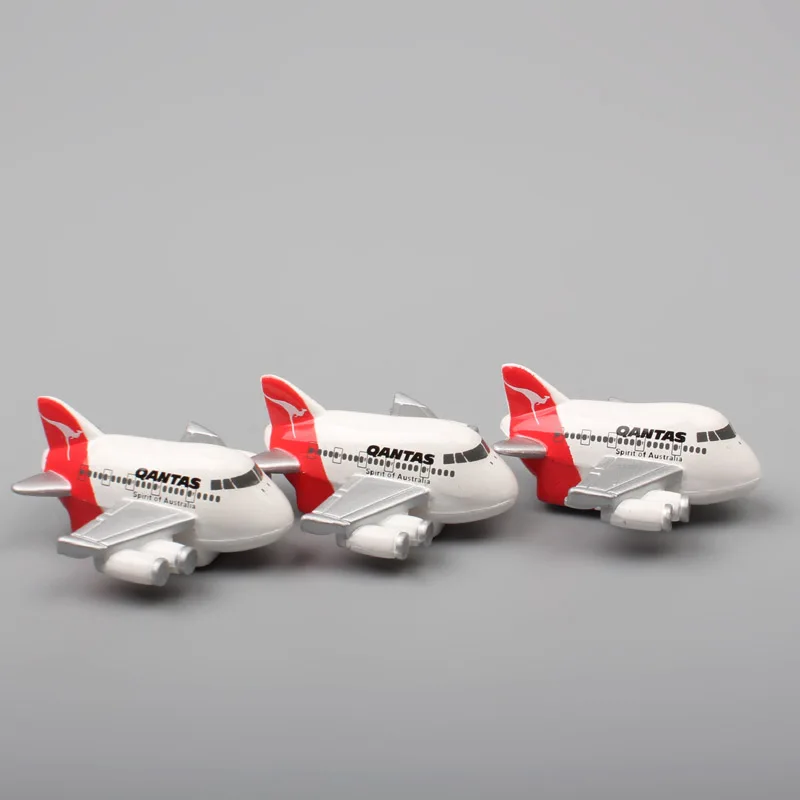 3 шт./компл. Corgi миниатюрные весы Qantas Airways air plane Магнитная палка Холодильник деревянная литая под давлением модель игрушка подарок сувенир для ребенка