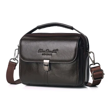 

Business Mens Bags Handbags Genuine Leather Messenger Shoulder Bag Male Crossbody Bags For Men Purse Travel Waist Pack