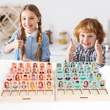 

Kids Enlightenment Guess Who I Am Logical Reasoning Parent-child Character Card Guess Board Game Educational Toddler Learning