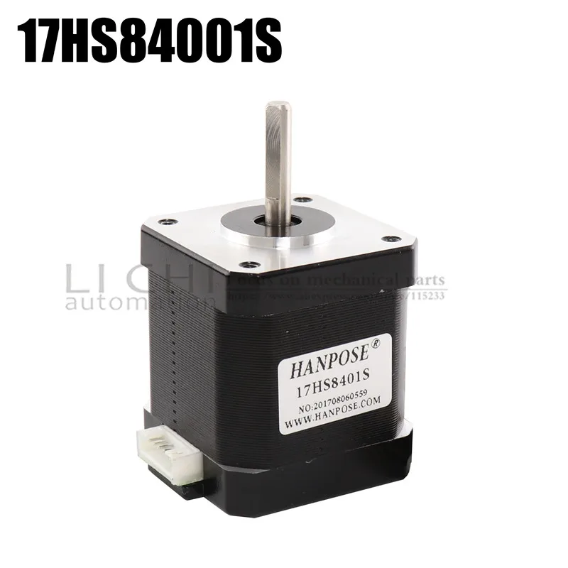 1 шт. шаговый мотор 4-свинец Nema17 48 мм/78Oz-in/1.8a Нема 17(Национальная ассоциация владельцев электротехнических предприятий) двигатель 42bygh 1.8A(17HS8401S) спереди и сзади черный