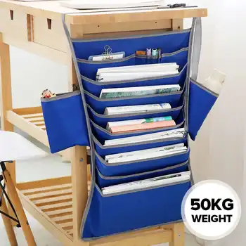 

Multifunctional Book Storage Oxford Cloth Student Learning Hanging Book Bag Desk Organizers Artifact Magazine Holder