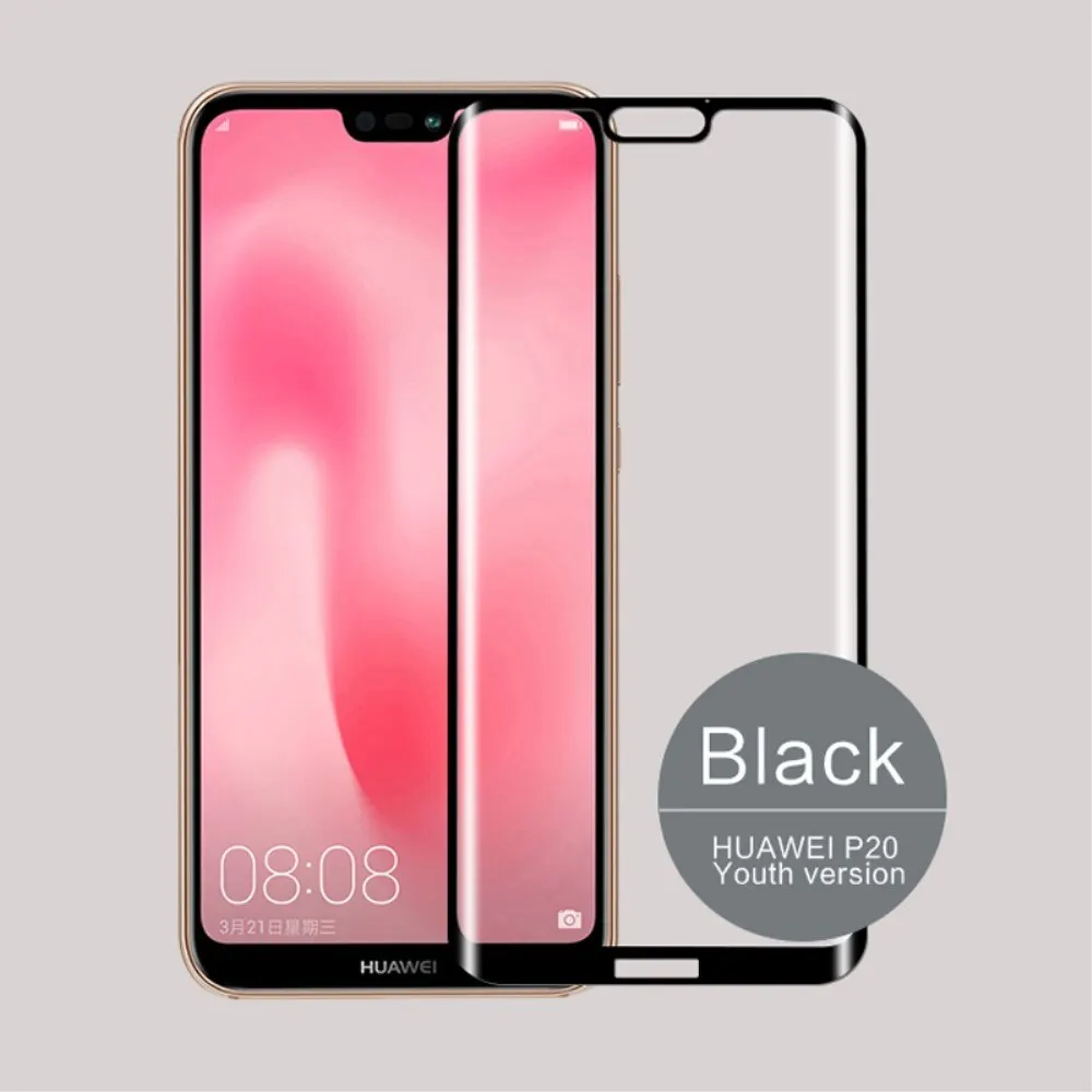 MOFI Защитное стекло/плёнка (переднее) 3D для Huawei P20 Youth - черный | Мобильные телефоны и