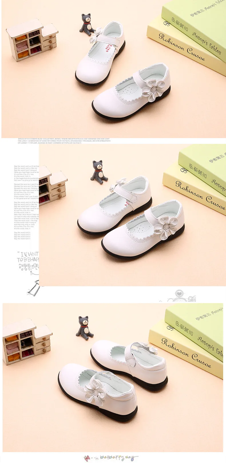 Red pink White Black Childrens Girls Leather Shoes Girls Princess Shoes kids school student Dress Shoes 4 5 6 7 8 9 10 11 12-15T