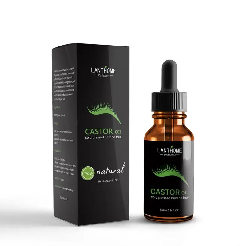 

Castor Seed Oil Eyebrow Eyelash Growth Liquid Mild Nourishing Essential Oil Eyelash Growth Powerful Eyelash Enhancer T0921
