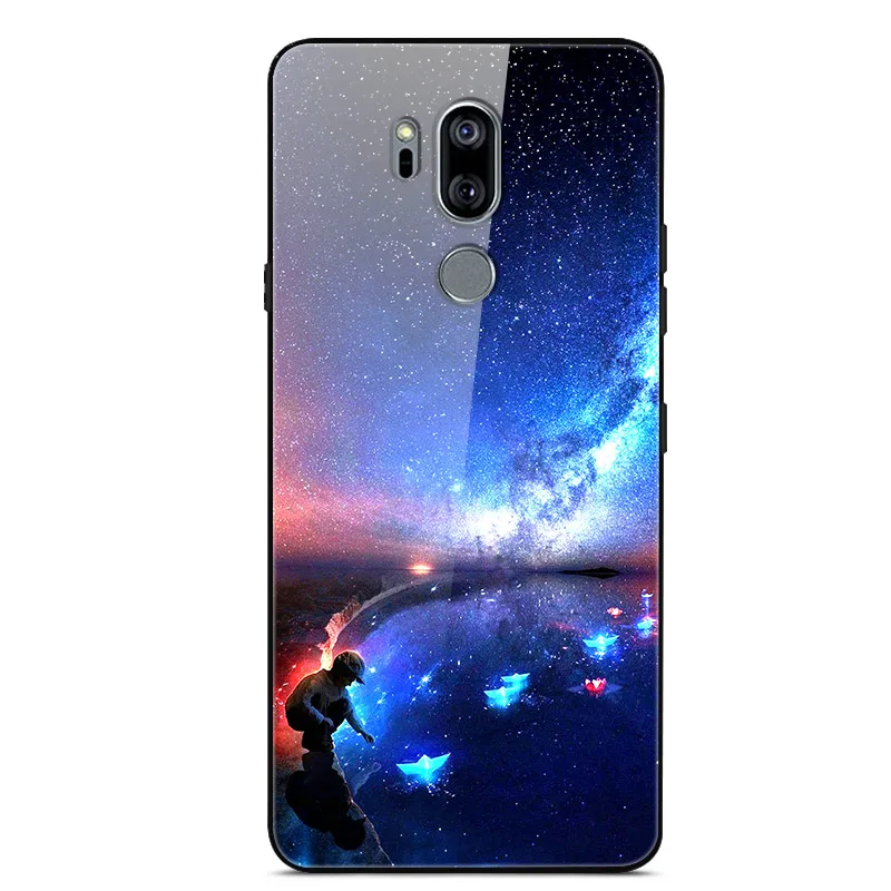 18 Для LG G7 ThinQ чехол закаленного стекла задняя твердая Крышка для Funda LG G7 ThinQ G710 чехол для телефона бампер для LG G7 ThinQ крышка G7+ 6,1" - Цвет: 18