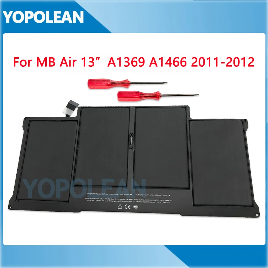 Новый аккумулятор для ноутбука Macbook Air 13 &quotA1369 A1466 7 3 в 50 Втч A1405 сменный 2011 2012 года |