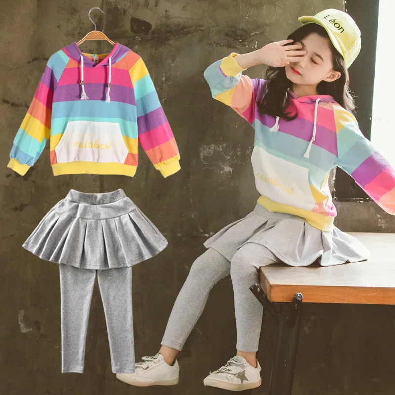 

Girl'S Suit 2020 New Style Spring Clothing Fashionable Western Style Online Celebrity Big Boy Korean-style Two-Piece Hoodie Culo