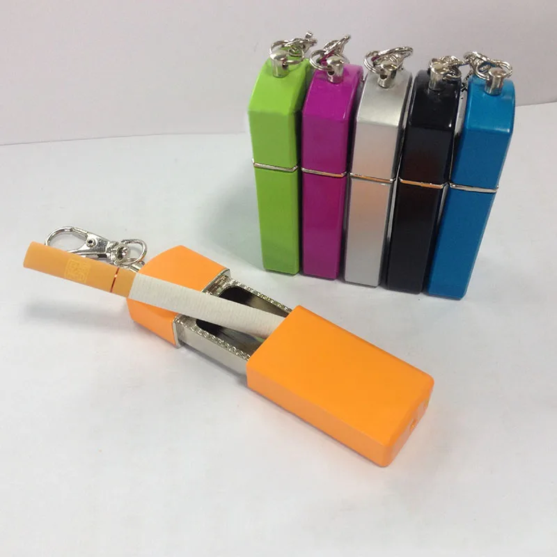 Metal Cigarette Lighter Accessories 1 PC Pocket Smoking Ash Tray Key Chain Ashtray Slip Seal Environmental Portable