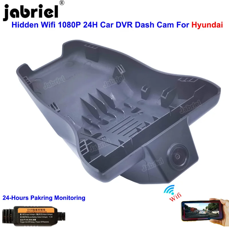 Jabriel Dash Cam HD 1080P 24H Wifi Car Dvr Camera Video Recorder For Hyundai i30 pd 2020 2021 Elantra cn7 | Автомобили и
