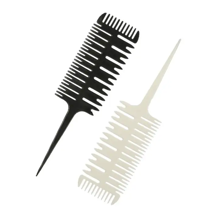 US $150.00 200pcs Barber Salon Style Haircut Comb with Tail Fish Bone Shape Colorful Women Big Tooth Comb Hair Dyeing Tool SN969