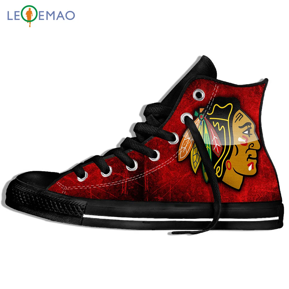 

Custom Logo Image Printing Sneakers Shoes Men Comfortable Calgary Flames Unisex Lace-Up Canvas Zapatos De Mujer Outdoor
