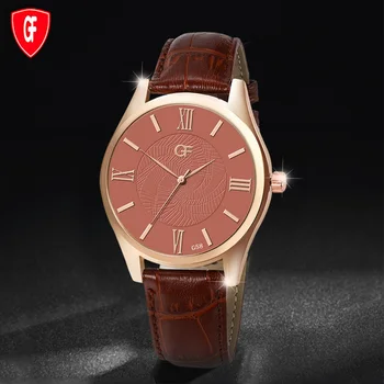 

Top luxury Men Quartz Movement Watch Fashion Round Dial with Adjustable PU Leather Band LXH