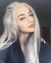 Pelucas de cabello humano para mujeres negras, color gris, ombré, plateado, peluca con malla frontal transparente, liso, brasileño, cierre
