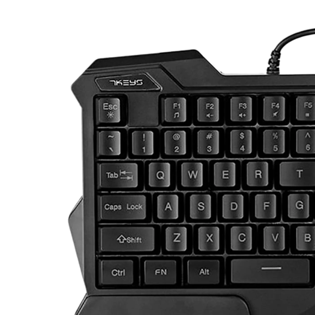 Mini One-Handed Gaming Keyboard Led Backlit USB Wired Game 35 Keys Game Keyboard Accessory For Computer Laptop Desktop PC
