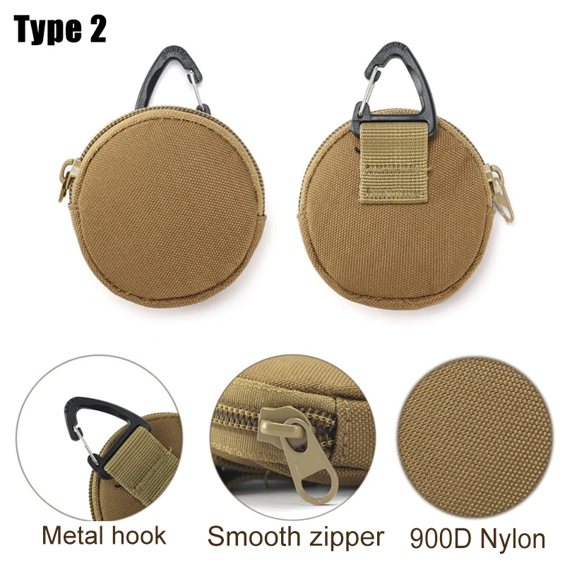 Hunting EDC Pack Pouch 1000D Tactical Molle Utility Functional Bag Practical Coin Purse Outdoor Military Key Earphone Pouches