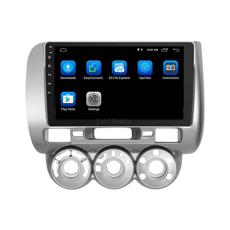 Best SWITNAV Big Screen Android 9.0 CAR DVD Player For HONDA FIT(RHD) car multimedia support DVR DAB OBD car audio gps 15