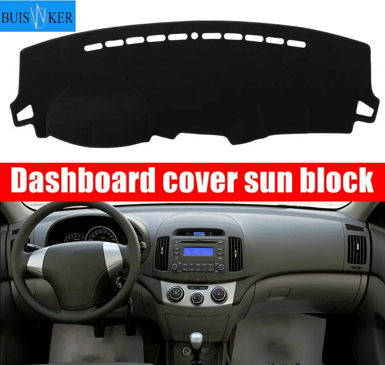 

Car Dashboard Cover For Hyundai Elantra 2008 2009 2010 Dash Mat Dashboard Pad Carpet Anti-UV Anti-slip Anti-Sun