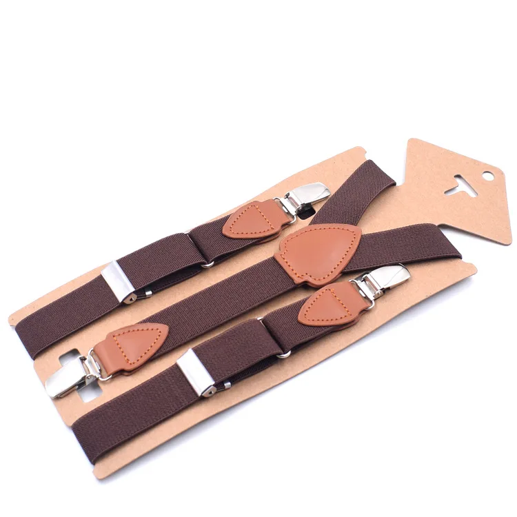 Child Suspenders 3 зажима, г., детские штаны для мальчиков и девочек, брюки костюмы на рост 2,5 см Эластичные подтяжки на Y-Back с металлическими подтяжками - Цвет: Child Suspenders