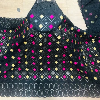 

New arrival Blue african BAZIN riche fabric with Embroidery lace african Guinea Brocade cotton fabric 27L071277