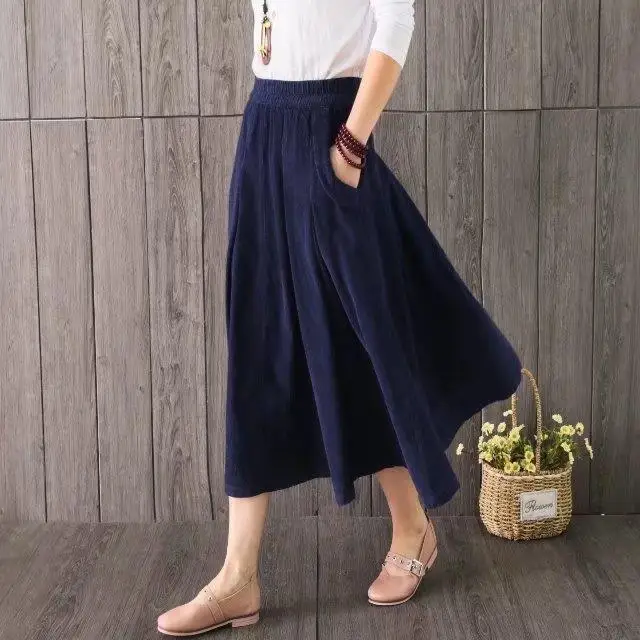 

big tall waist skirt restoring ancient ways corduroy female bitter fleabane bitter fleabane skirt long skirts spring autumn