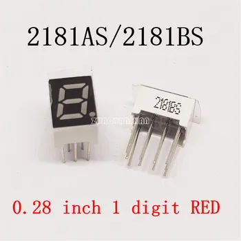 

100pcs X 0.28inch 1digit RED 8 segment led display 2181AS/2181BS