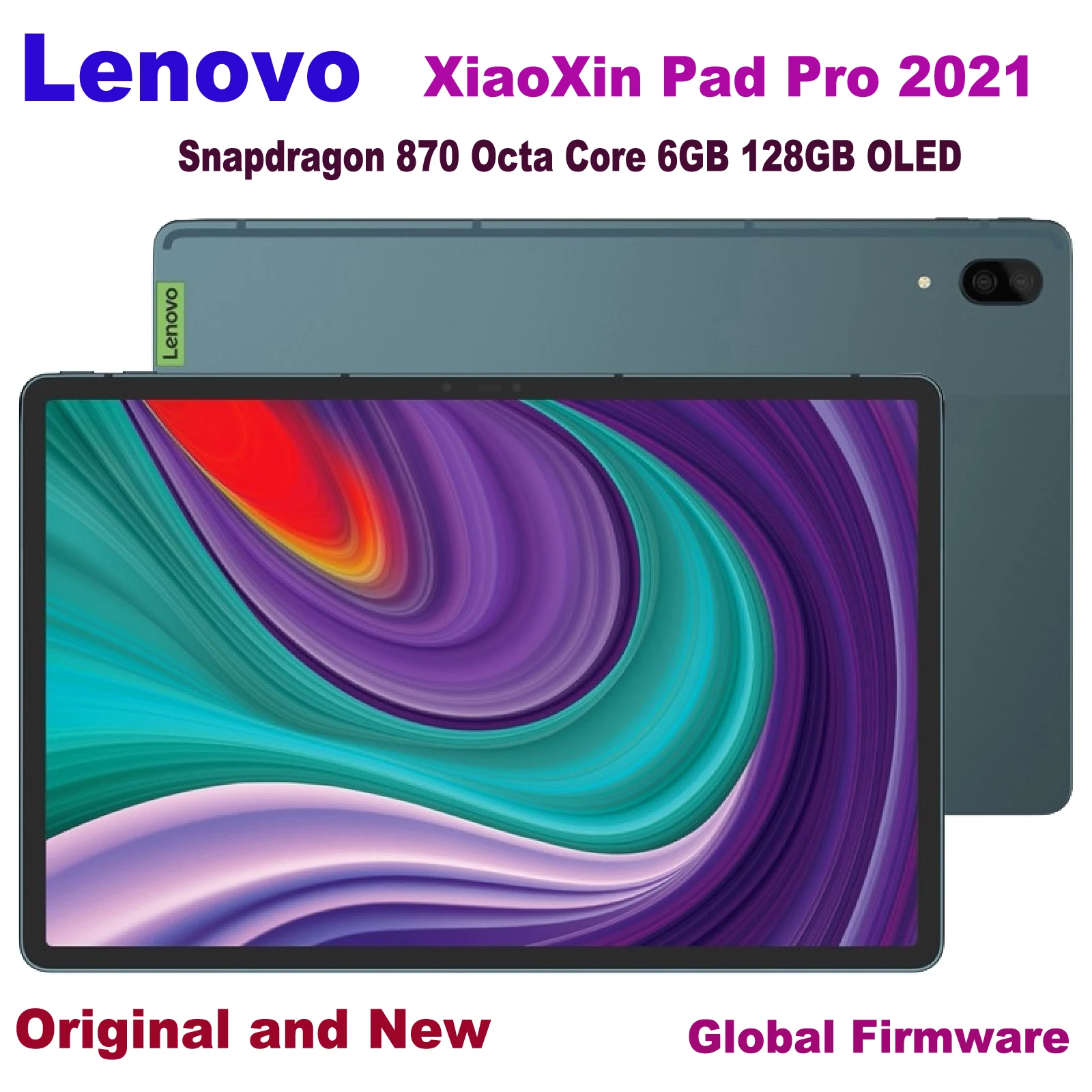 Оригинальный Планшет Lenovo XiaoXin Pad Pro 2021 Wi-Fi 11 5 дюйма 6 ГБ 128 Android Qualcomm Snapdragon 870