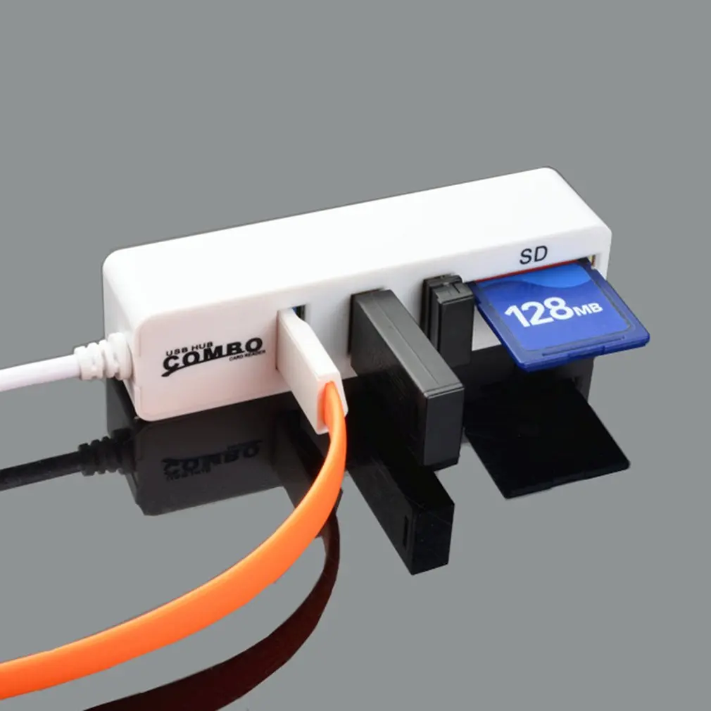 Комбо 3 порта Высокоскоростной USB 2 0 концентратор сплиттер Мульти комбо в 1 SD/TF