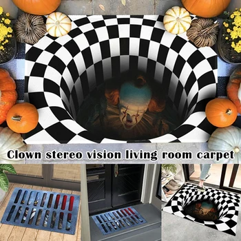 

IT 3D Hole Doormat Caretive Vortex Illusion Doormat Stereo Vision IT Illusion Rug Living Room Bedroom Art Carpet FPing