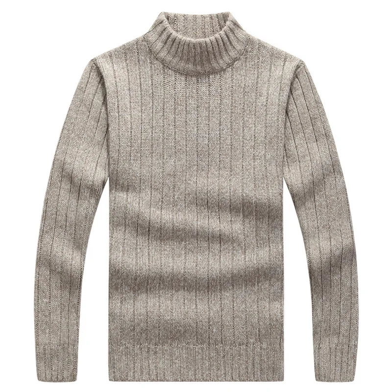 Зимний толстый теплый мужской свитер с высоким воротом фирменные мужские