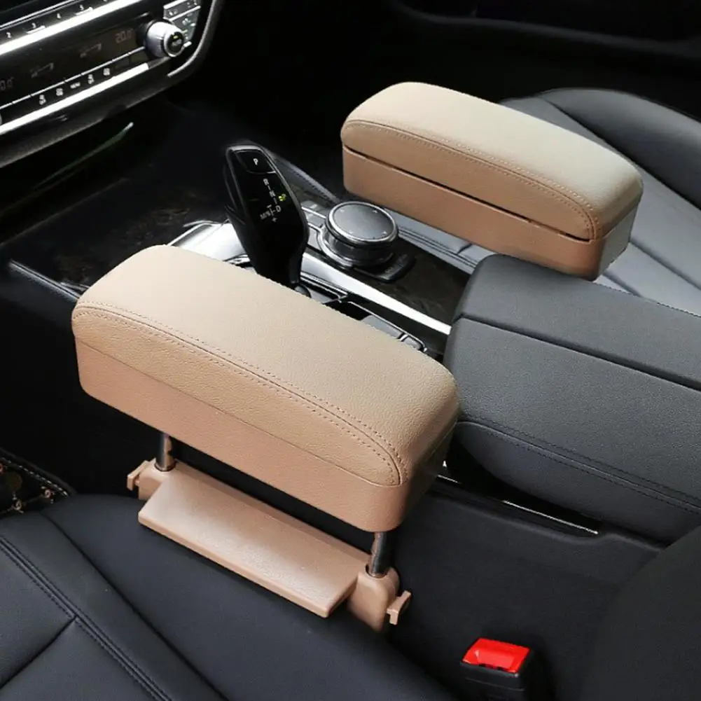 

Universal Car Armrest Storage Box Automatic Adjustable Central Armrest Pad Car Styling Protective Armrest Box Arm Rest Storage