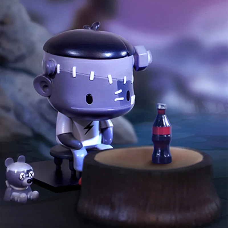 Blind Casuale Box Toys Mr.Bone Monster Q Sorpresa Mystery Box Guess Bag Kawaii Desktop Model Figurine Anime Figures Regalo Per Ragazzi