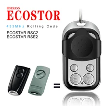 Compatível hormann ecostar rse2 abridor de porta da garagem clone 433mhz rolamento código ecostar rsc2 portão controle remoto