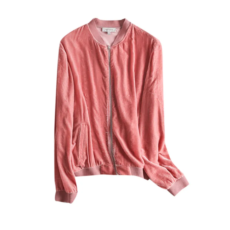 SuyaDream Women Velour Jackets 100%Silk Velvet