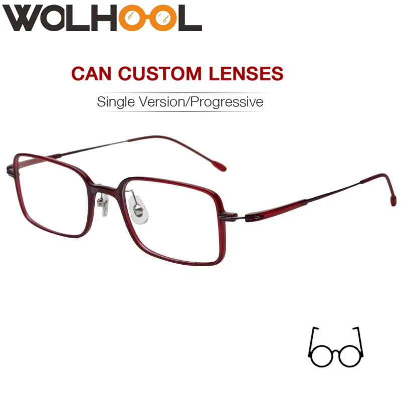 

Retro Rectangle Light Eye Glasses Frames for Men Fake Glasses with Clear Lens Vintage Square Optical Glasses Frame Women