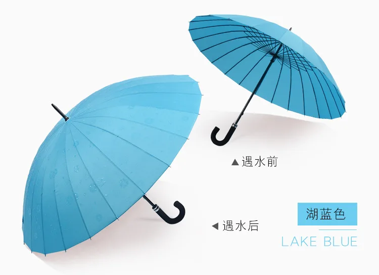 Женский двойной большой зонт с деревянной ручкой, трость, высокое качество, ветрозащитные зонты, китайский стиль, Одноцветный длинный зонтик, модный