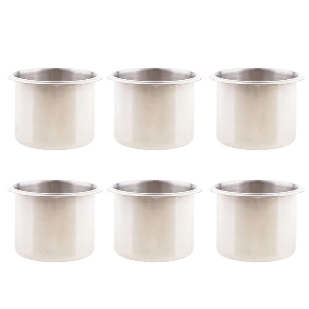 6pcs 2.68 inch Drink Bottle Cup Beverage Holder Support Base Recessed Mount RV Boat