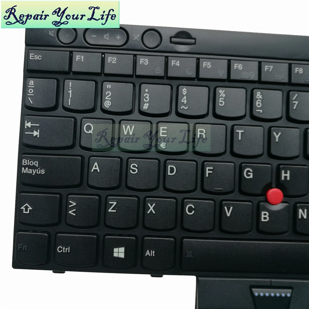 Клавиатура ноутбука SP Испанский для lenovo T430 t530 x230 T430i T430s L430 W530 04X1211 0C01895 MP-11C26E0-4421W черный
